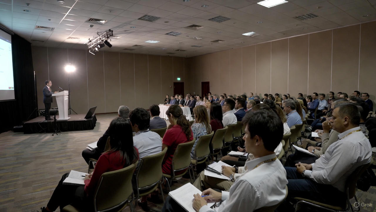 Education seminar and students