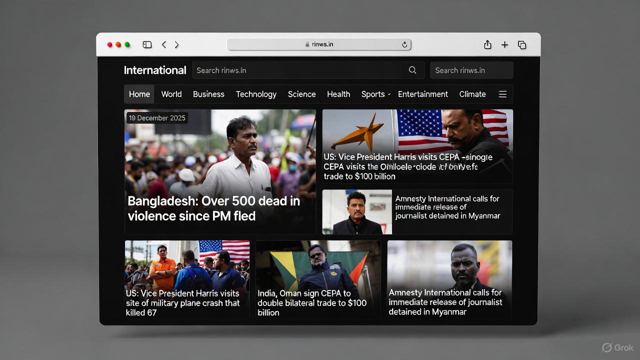 आज सुबह 19 दिसंबर 2025 की 10 बड़ी अंतरराष्ट्रीय खबरें | RI News