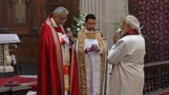 Prime Minister Narendra Modi visiting church to extend Christmas greetings