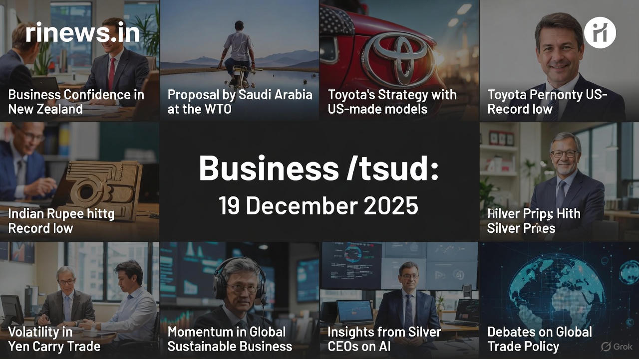 19 दिसंबर 2025 की व्यापार खबरें | RI News