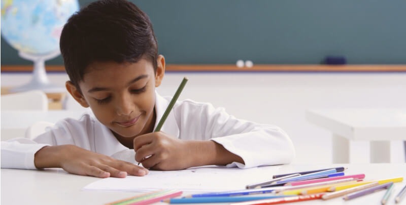 RI News education thumbnail with classroom and students visuals