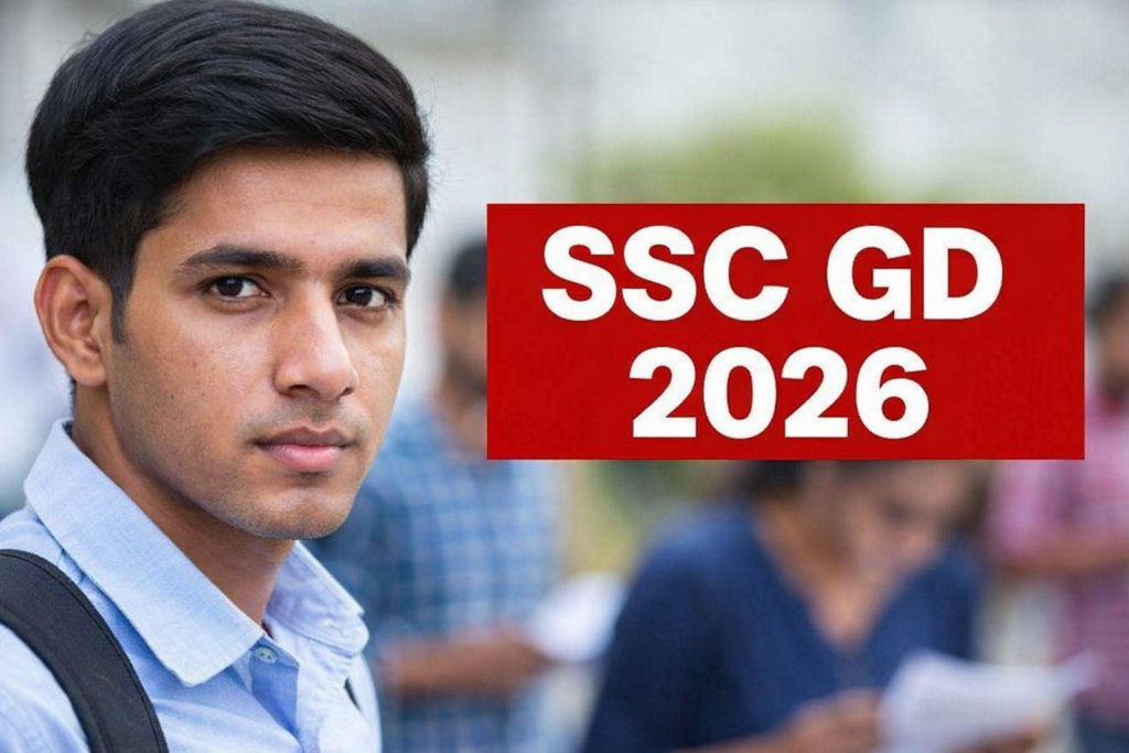 SSC GD 2026 exam update related image showing an aspirant