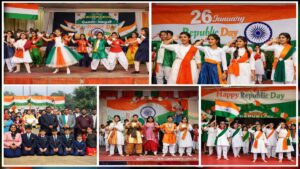 गाजीपुर के ग्रामीण विद्यालयों में 77वें गणतंत्र दिवस पर सांस्कृतिक कार्यक्रम प्रस्तुत करते छात्र-छात्राएँ