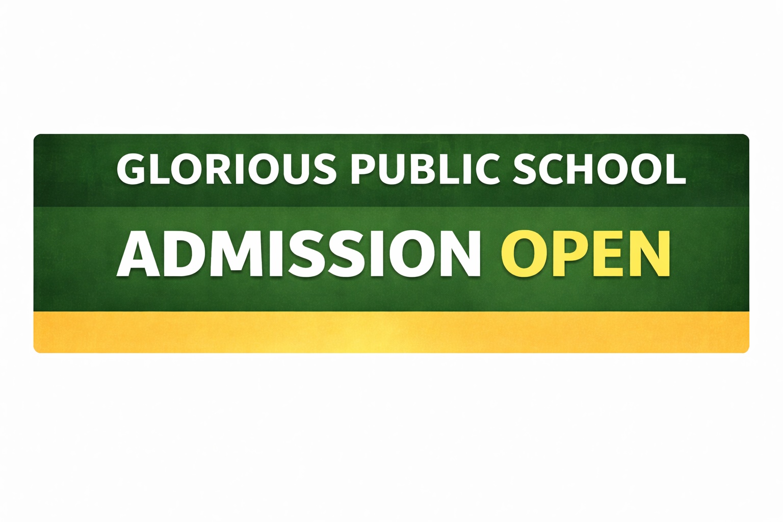 Glorious Public School Admission Open
