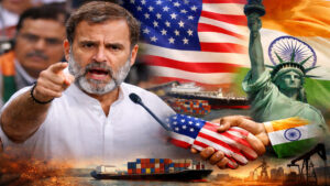 लोकसभा में भारत-अमेरिका अंतरिम ट्रेड डील पर चर्चा के दौरान राहुल गांधी