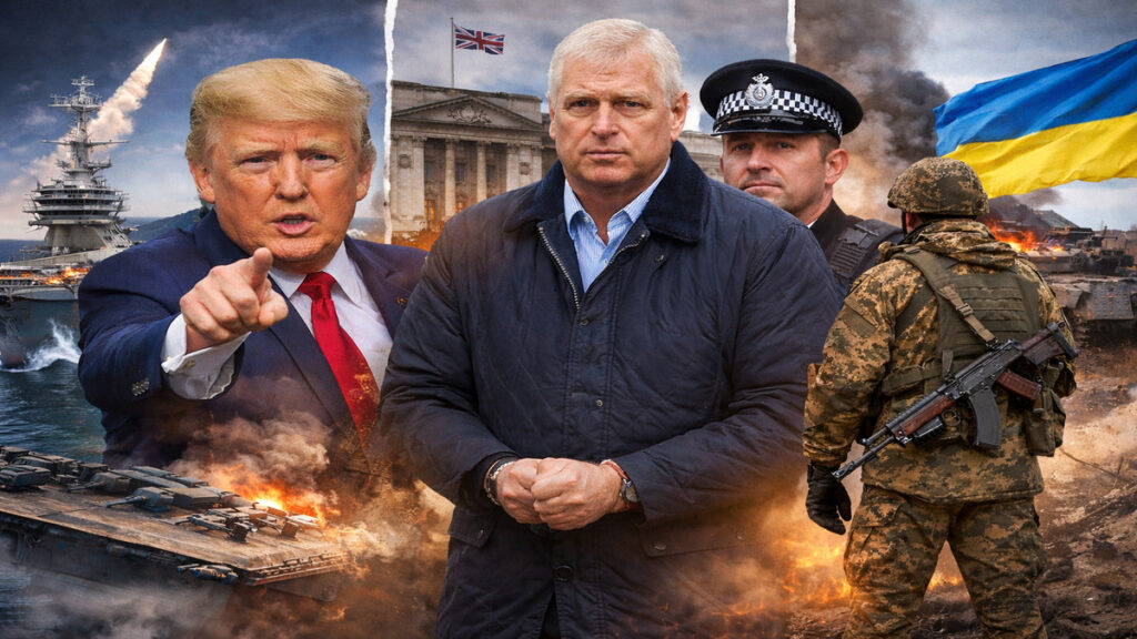 ईरान को ट्रंप का अल्टीमेटम, ब्रिटेन में प्रिंस एंड्रयू की गिरफ्तारी और यूक्रेन युद्ध की पृष्ठभूमि में अंतरराष्ट्रीय तनाव 2026 का दृश्य