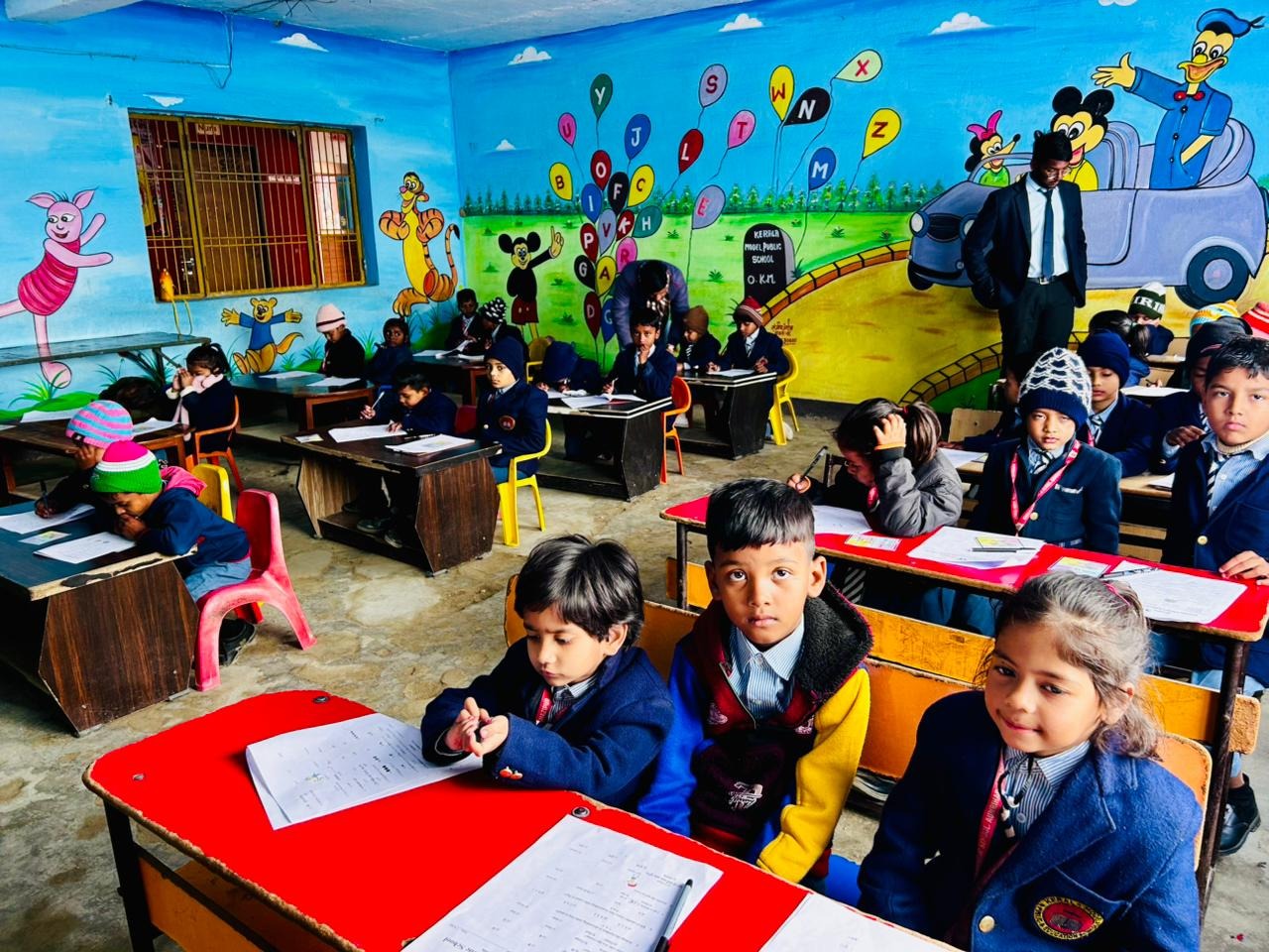 यूसुफपुर शाखा में जूनियर चैंप परीक्षा