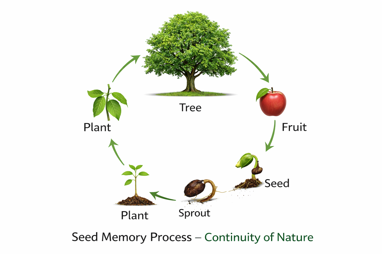 Seed Memory Process बीज से वृक्ष तक प्रकृति की निरंतर प्रक्रिया