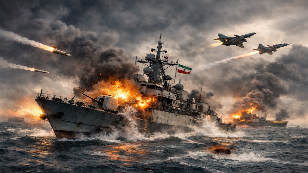ईरान युद्ध 2026 के दौरान समुद्री सैन्य संघर्ष