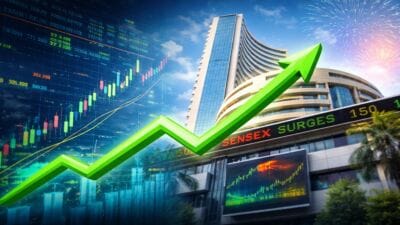 शेयर बाजार अपडेट 2026: 24 मार्च भारत रिकवरी, Sensex 1372 अंक उछला