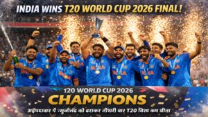 T20 World Cup 2026 Final India vs New Zealand Ahmedabad celebration