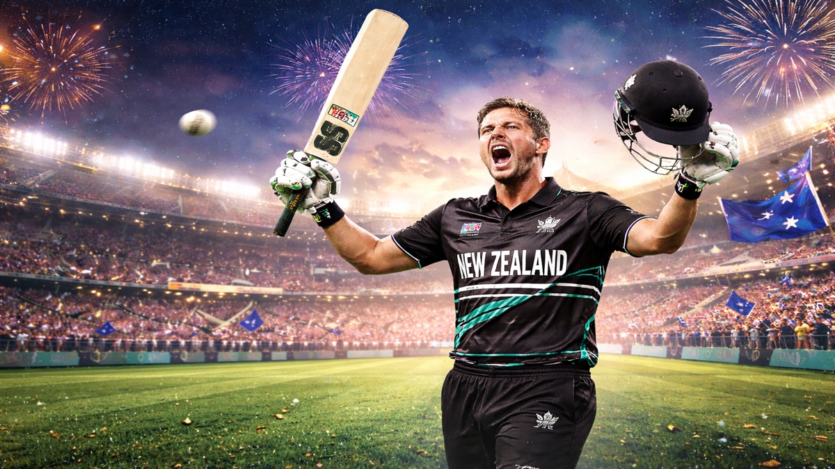 टी20 वर्ल्ड कप 2026 सेमीफाइनल में न्यूजीलैंड की जीत का जश्न