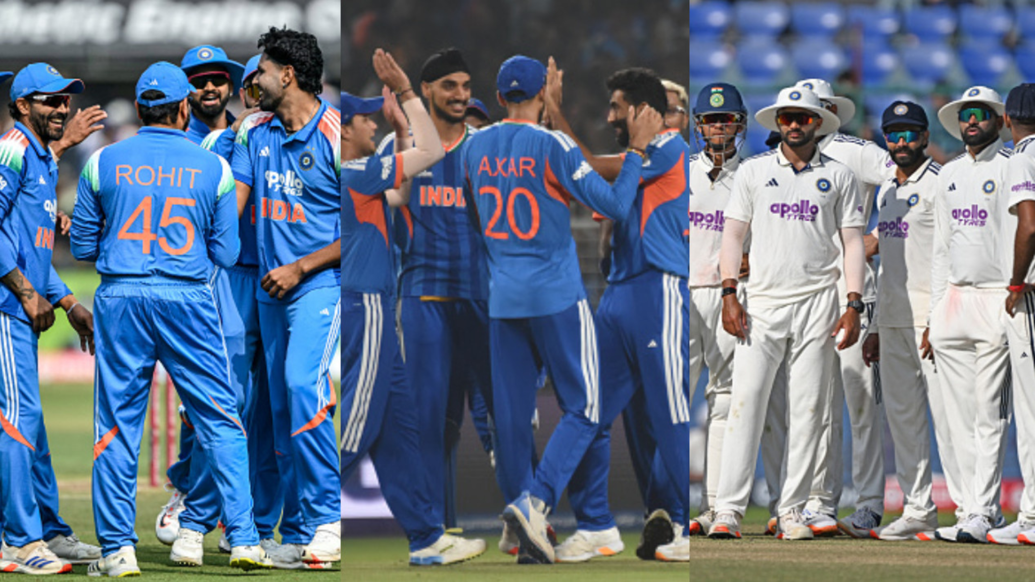 टीम इंडिया 2026-27 होम सीजन के दौरान खिलाड़ी मैदान पर जश्न मनाते हुए