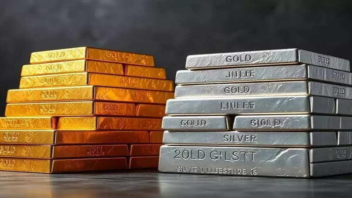 सोना और चांदी की ईंटें bullion gold silver bars