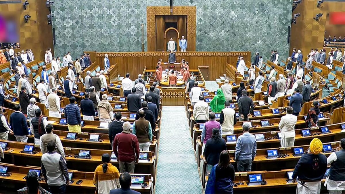 भारत संसद सत्र 2026 के दौरान लोकसभा में राजनीतिक बहस का दृश्य