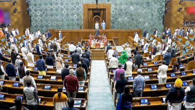 भारत संसद सत्र 2026 के दौरान लोकसभा में राजनीतिक बहस का दृश्य