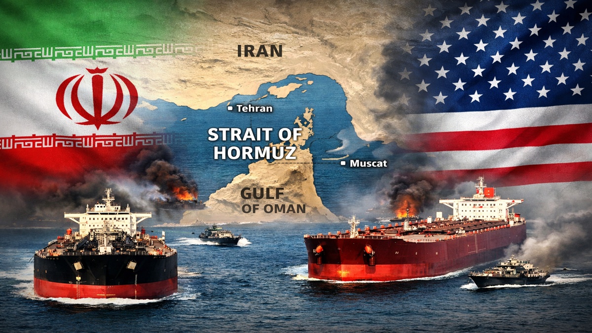 ईरान-अमेरिका तनाव 2026 में स्ट्रेट ऑफ होर्मुज पर बढ़ता संकट