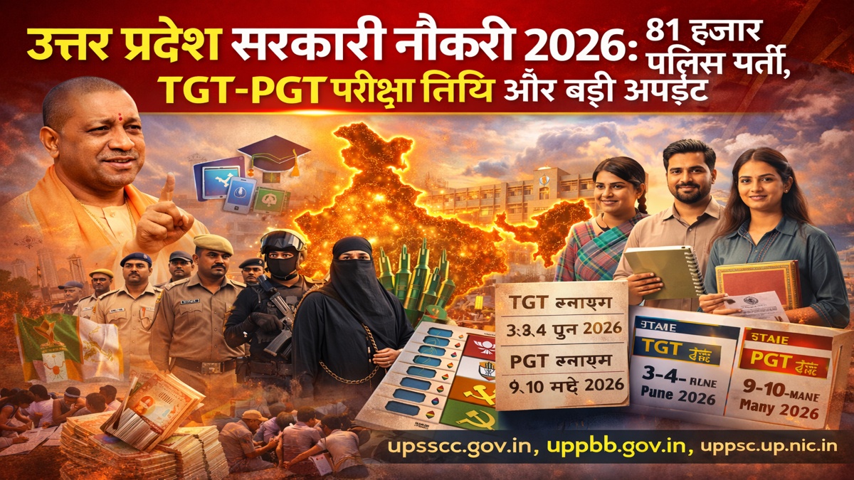 उत्तर प्रदेश सरकारी नौकरी 2026 में पुलिस भर्ती और परीक्षा अपडेट