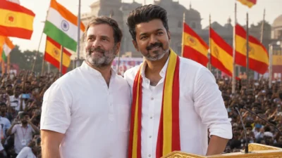 राहुल गांधी और विजय की नई साझेदारी: तमिलनाडु में कांग्रेस का सबसे बड़ा राजनीतिक दांव