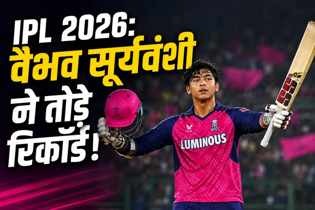 IPL 2026: वैभव सूर्यवंशी ने तोड़े रिकॉर्ड, 38 गेंदों में 93 रन की तूफानी पारी से क्रिकेट जगत में मचाया धमाल - खेल समाचार