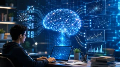RI News Academy पाठ 2: AI कैसे सीखती है? डेटा, एल्गोरिद्म और मशीन लर्निंग की सरल व्याख्या