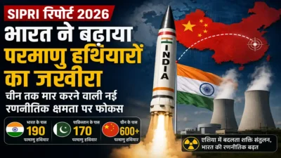SIPRI रिपोर्ट 2026: भारत ने बढ़ाई परमाणु शक्ति, चीन तक मार करने वाली नई रणनीतिक क्षमता पर फोकस