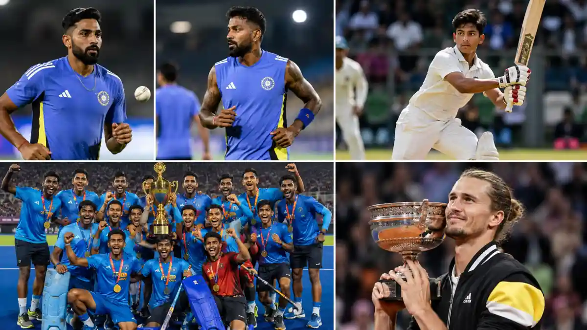 खेल समाचार: सिराज टीम से बाहर, हार्दिक फिट, वैभव सूर्यवंशी पर नजर और ज्वेरेव ने जीता पहला ग्रैंड स्लैम - Uncategorized