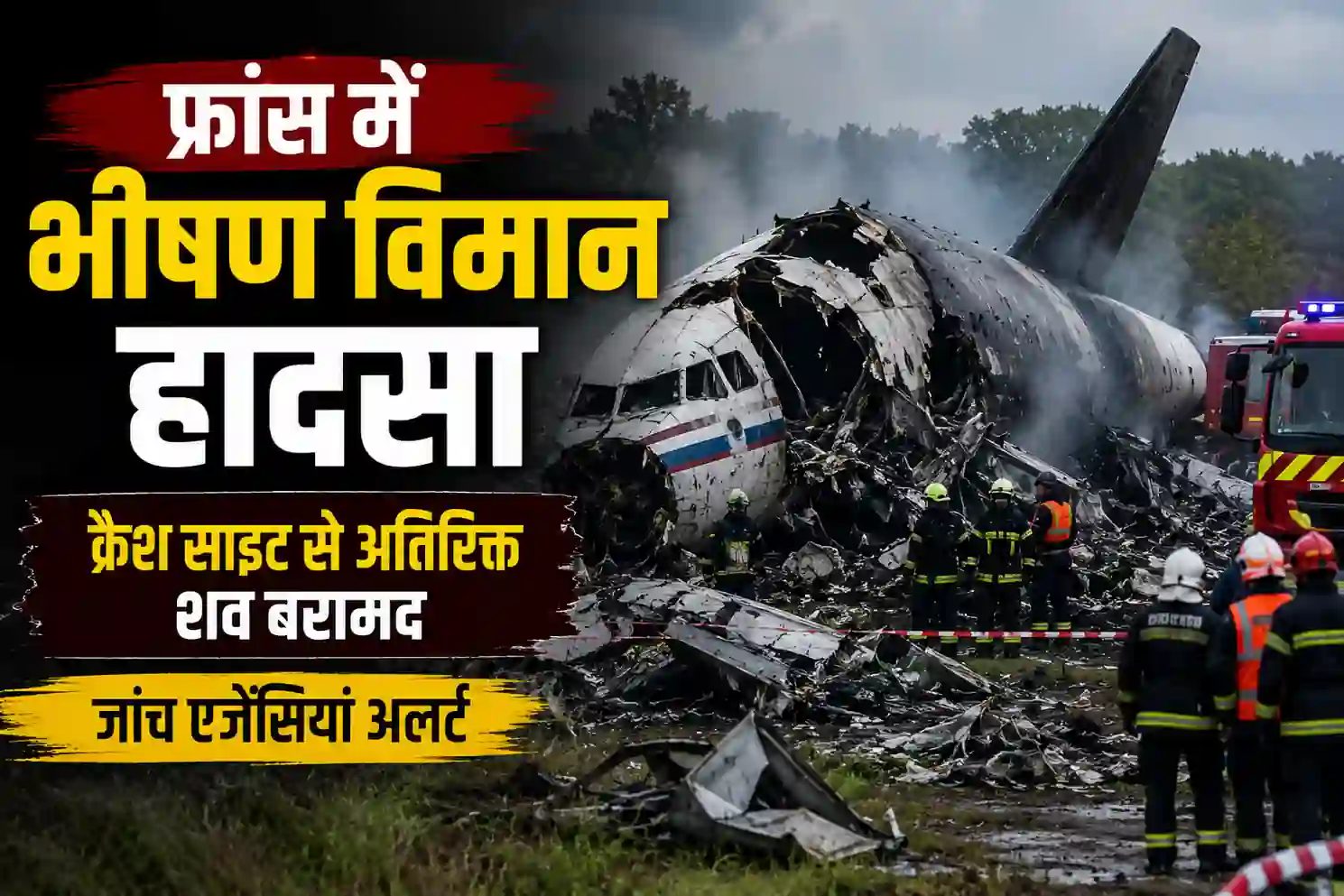 France Plane Crash: फ्रांस में भीषण विमान हादसा, क्रैश साइट से अतिरिक्त शव बरामद; जांच एजेंसियां अलर्ट - Uncategorized