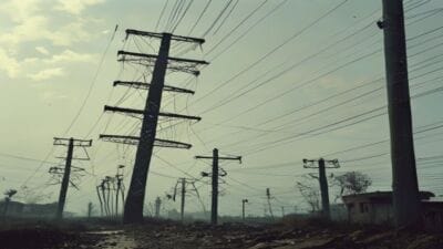 कागजों पर बदले गए खंभे, जमीन पर बांस के सहारे दौड़ रहा मौत का तार